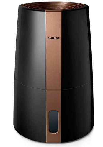 Umidificator Philips 3000 series HU3918/10, Tehologie NanoCloud, Timer, 3 L, Recomandat pentru incaperi de pana la 45 mp (Negru/Aramiu)
