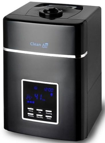 Umidificator si purificator Clean Air Optima CA604Black, Display, Timer, Rata umidificare 400 ml/h, Consum 38-138 W/h, 3 trepte