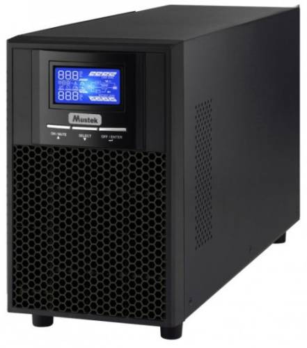 UPS Mustek PowerMust 1000 Sinewave LCD Online, 1000VA/1000W, 4x IEC (Negru)