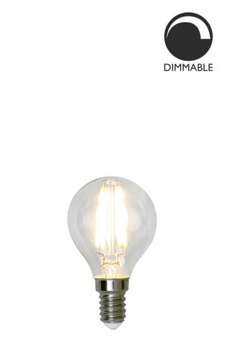 Bec LED filament dimabil L175, E14, 4.5cm, lumină caldă 