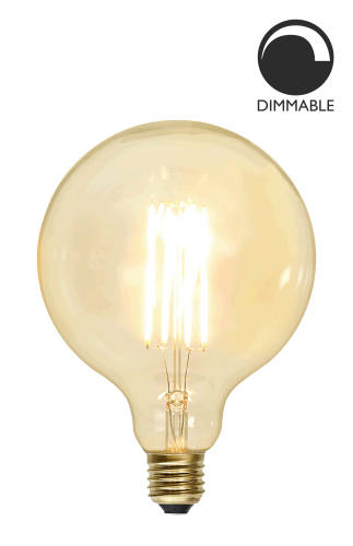 Bec LED filament dimabil L181, E27, 12.5cm, lumină caldă 