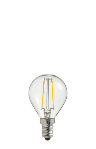 Bec LED filament L223, E14, 4.5cm, lumină caldă 