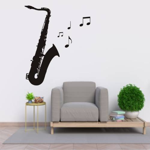 Sticky Art - Sticker perete saxofon