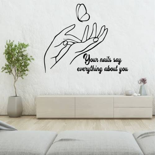 Sticky Art - Sticker perete your nails say everything about you