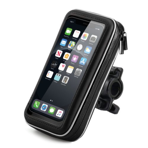 Husa telefon rezistenta cu suport pe ghidon la motocicleta / trotineta / bicicleta, NYTRO EBK 7, Negru