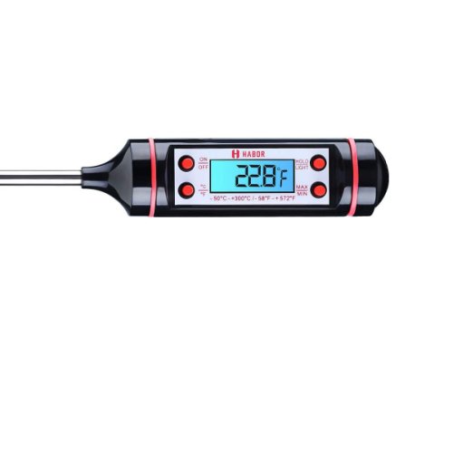 Termometru digital pentru mancare si lichide NYTRO, Afisaj LCD, 23cm, Oprire automata