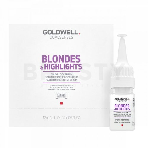 Goldwell dualsenses blondes   highlights color lock serum îngrijire fără clătire î pentru păr blond 12 x 18 ml