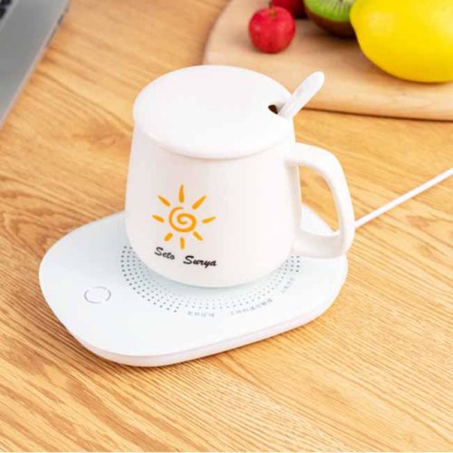 Tenq.ro - Incalzitor electric inteligent pentru ceai, cafea, control tactil, alimentare priza,