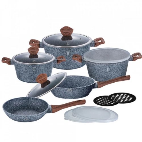 Set oale marmorate 13 piese Forest Line Berlinger Haus BH 6197