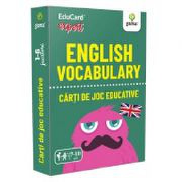 English Vocabulary. EduCard expert. Carti de joc educative