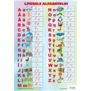 Literele alfabetului plansa educationala