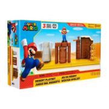Set de joaca Desert cu figurina 6 cm, Nintendo Mario
