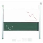 Tabla scolara culisanta pe verticala verde TSC2VP200