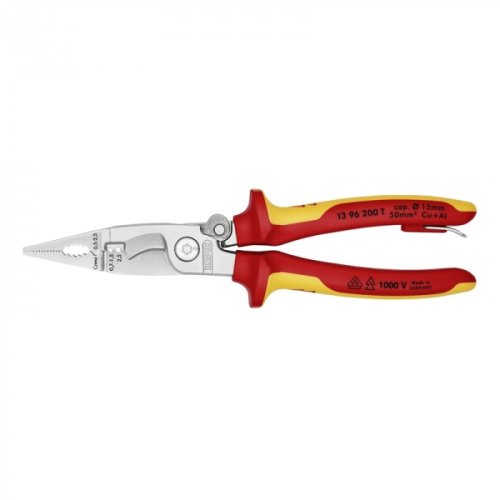 Cleste profesional combinat izolat Knipex 1396200T, 200 mm, 6 in 1