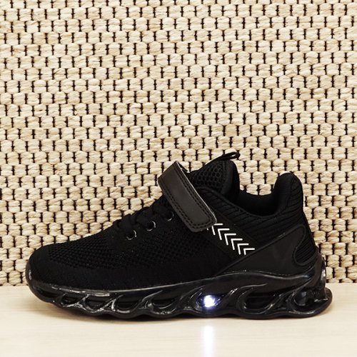 Sofiline - Sneakers copii cu leduri kim negru