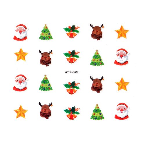 Abtibild Unghii SensoPRO Milano Christmas Wonderland Edition, QY-SD026
