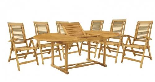 Camberet Set Masa cu 6 scaune lemn masiv