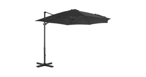 Umbrela suspendata cu stalp din aluminiu,300 cm,antracit
