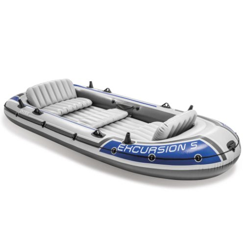 Intex Set barcă gonflabilă cu vâsle și pompă, 5 locuri, 68325NP