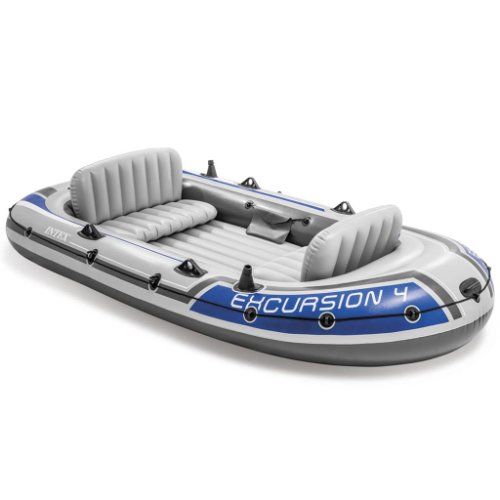 Intex Set barcă gonflabilă Excursion 4 Set cu vâsle și pompă 68324NP