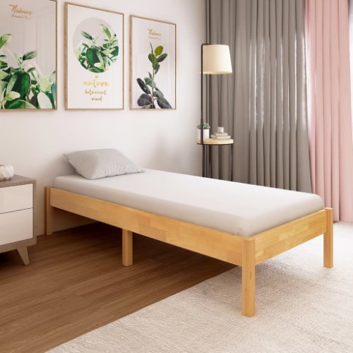 vidaXL Cadru de pat, 100 x 200 cm, lemn masiv de stejar