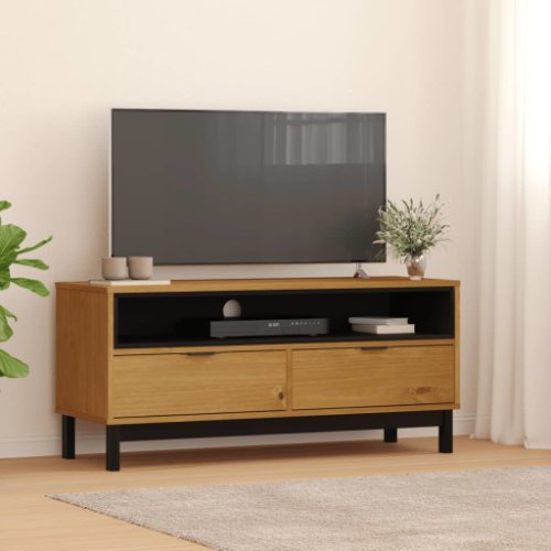 vidaXL Dulap TV „FLAM” 110x40x50 cm, lemn masiv de pin