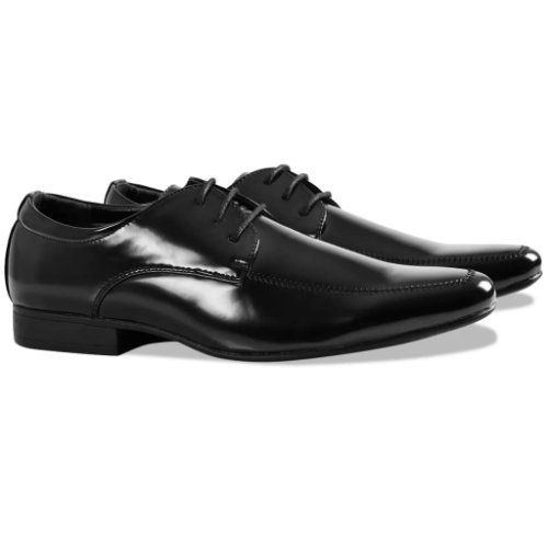 vidaXL Pantofi bărbătești de costum de ocazie, frac, mărime 45, negru