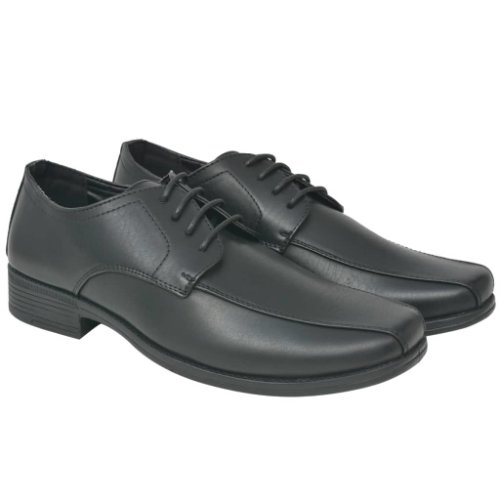 vidaXL Pantofi bărbătești, piele PU, negru, mărimea 42
