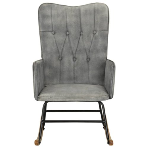 Vidaxl scaun balansoar, gri vintage, pânză