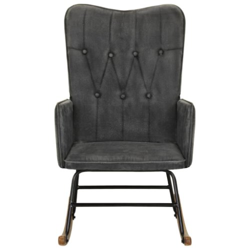 Vidaxl scaun balansoar, negru vintage, pânză