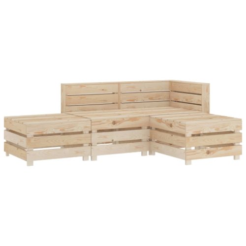 vidaXL Set mobilier de grădină paleți, 5 piese, lemn
