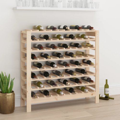 vidaXL Suport de vinuri, 109,5x30x107,5 cm, lemn masiv de pin