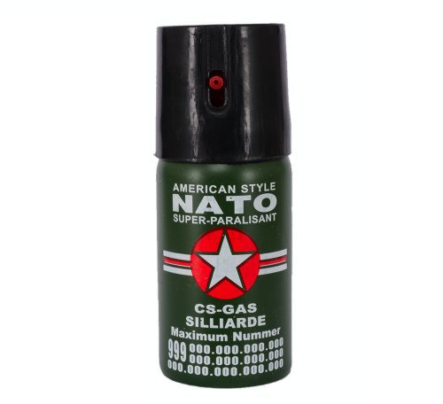 1 Spray NATO paralizant de buzunar cu piper 