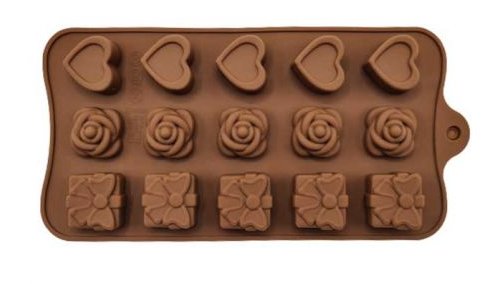 Gave - Set 3x forma din silicon pentru ciocolata cu 3 modele