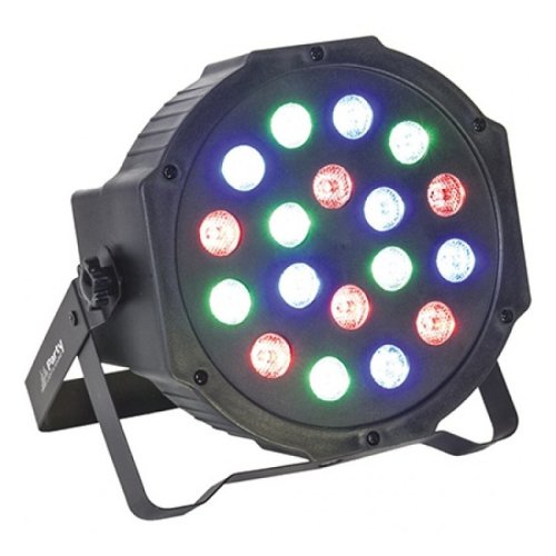 Proiector lumini Party RGB, 18 x 1W, LED, DMX, sistem fixare