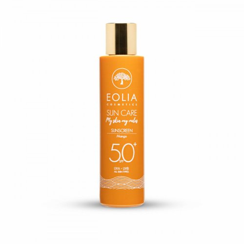 Lotiune de Plaja cu Acid Hialuronic si Aroma de Mango SPF 50, 150 ml, Eolia