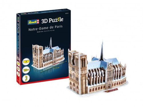 Mini 3d puzzle notredame de paris, 39 piese