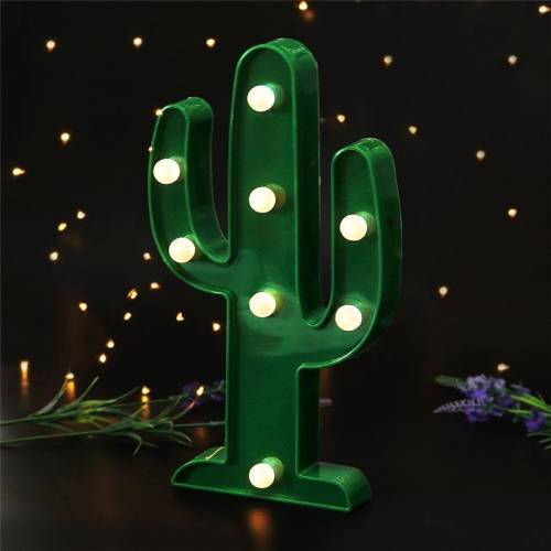 Neer - Lampa 3d cactus de noapte romantica pentru masa, lampa decorativa