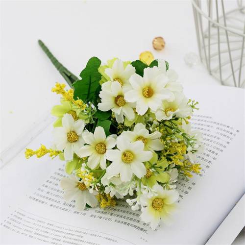 Neer - Set de 3 buchete de flori artificiale, orhidee dansatoare, flori pentru decoratiunile de nunta, locuinte sau birouri