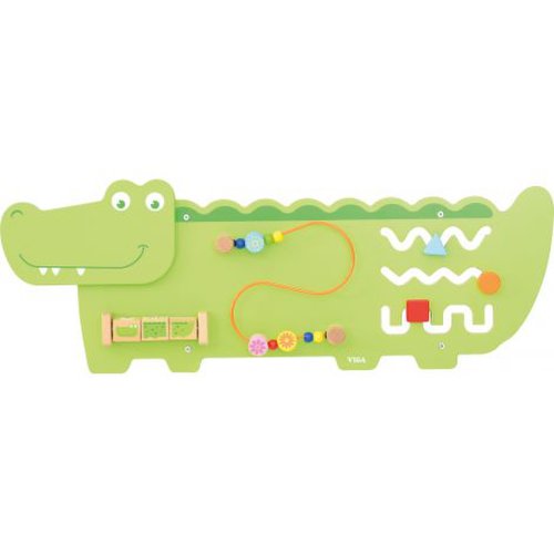 Moje Bambino - Aplicatie de perete cu activitati crocodil