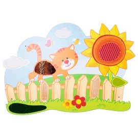 Moje Bambino - Aplicatie pentru perete – senzoariala - pisicuta pe gard