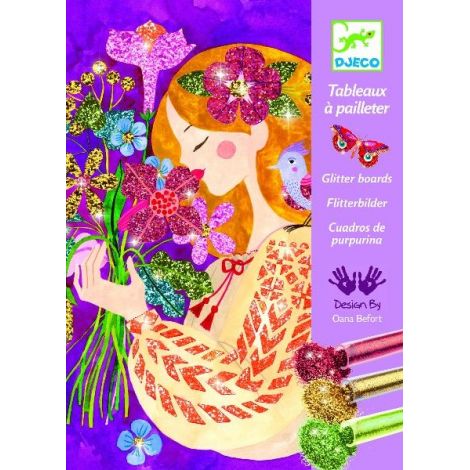 Djeco - Atelier creativ cu sclipici, parfumul florilor