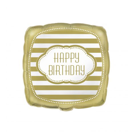 Widmann Italia - Balon folie happy birthday gold 45 cm