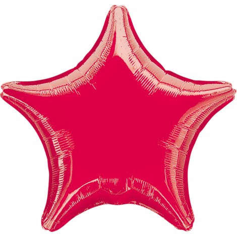 Widmann Italia - Balon folie stea rosu 48 cm
