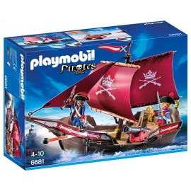 Playmobil - Barca soldatilor cu tun pm6681