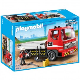 Playmobil - Camion platforma pentru constructii