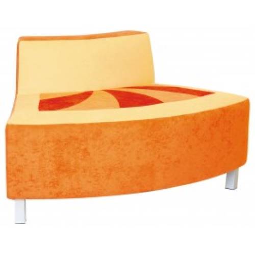 Canapea convexa portocalie Premium