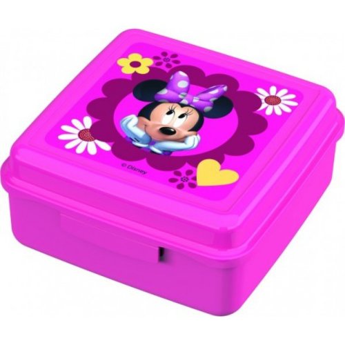 Caserola cu capac pentru gustari BBS Minnie Mouse din plastic