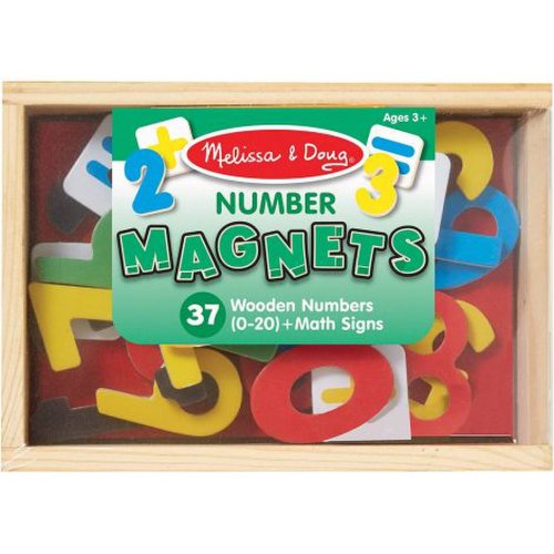 Cifre Magnetice din lemn in cutie Melissa and Doug 0449