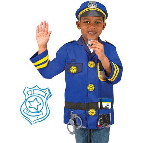 Costum politist pentru copii 3-6 ani, Ofiter de Politie Melissa and Doug 4835
